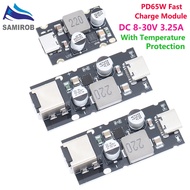 Samirob QC4.0 QC3.0 Type-C USB PD65W Fast Charging Converter Module DC8-32V 3.25A 65W Step-Down Modu