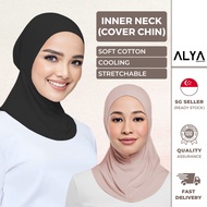 Inner Neck Dagu ( Alya Apparels / Ninja / Premium Cotton / Breathable / Cooling / Underscarf / Hijab