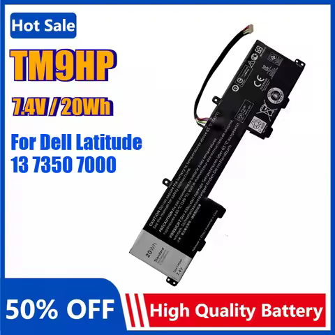 New TM9HP Laptop Keyboard Battery for Dell Latitude 13 7350 7000 Tablet R89JJ J84W0 FRVYX 8K1VJ Bate