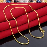 916 gold necklace male snake bone fine chain female 916 gold jewelry shop same pendant with chain