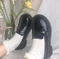 Kawasaki Original School Uniform Shoes Low Heel Oxford Flats ผู้หญิง Square Head College Style ลำลอง