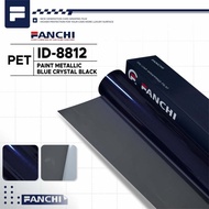 50Cm FANCHI ID-8812 Paint Metallic Blue Crystal Black Sticker Meter/