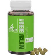 Matcha Organic Green Tea Energy Gummies, Vitamin B12, Vitamin B3, and Antioxidant CoQ10