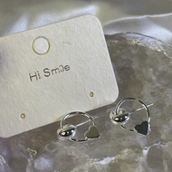 Korean Home ️ Love Heart Hollow Dangling Girl EK005 Earrings