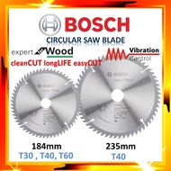 BOSCH 7 1/4" (184mm) / 9 1/4" (235mm) CSB expert for wood Circular Saw Blade T30 T40 T60