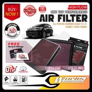 OTP Washable Drop In Air Filter Performance Toyota Harrier XU60 '13-'21 Turbo Non-turbo Enjin Engin 