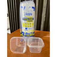 Thinwall kotak 150ml isi 25pcs / Cup pudding kotak / Cup dessert (victory) 150ml