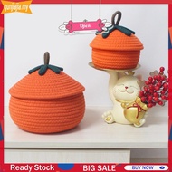 Halloween Woven Pumpkin Basket Candy Basket Storage Basket for Candy Snacks Toys