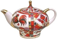 Lomonosov Imperial Porcelain Tea Pot Red Horse 1 Cup 8.5 oz/250 ml
