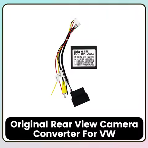 Android OS Car Radio Cable Original Rear View Camera Converter For Volkswagen Golf 5 6 Polo Passat T