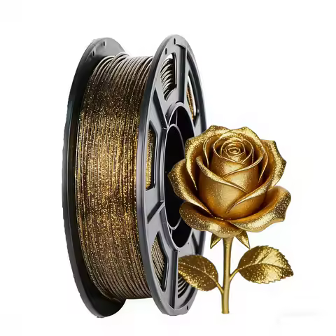 3D Printer Filament Galaxy Glitter PLA Filament 1.75mm 3D Printing Filament,black Glitter Gold,250g/