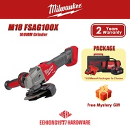 MILWAUKEE M18 FSAG100X-0X0 M18 FUELTM 100mm Grinder M18 FSAG100X M18 FSA 100X Grinder Cutting