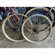 CUSTOM Aluminum LOWRIDER BMX Rims with Motorcycle Spokes