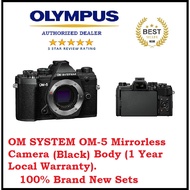 OM SYSTEM OM-5 Mirrorless Camera (Black) Body (1 Year Local Warranty)