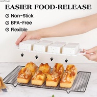 8-Cavity Silicone Muffin Pan - Non-Stick Rectangular Loaf Pan