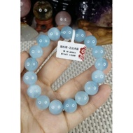 AQ009 AQUAMARINE AQUAMARINE Single Ring Bracelet (11mm)