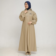 JAS HUJAN WANITA model GAMIS Bahan PVC Tebal Kuat Lentur