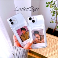 CLEAR CASE W/ CARD SLOT FOR INFINIX HOT 12 30I 11 11S 50I NOTE 30 VIP 40 PRO PLUS 30I SMART 6 9