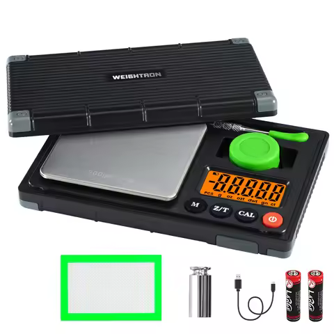 Gram Scale Rechargeable Herb Scale, Digital Scale .01 Gram Accuracy, 6 Units Mini Scale Gram and Oun