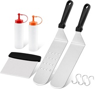 5Pcs Griddle Accessories Kit Leonyo Stainless Steel Flat Top Griddle Accessories Set of 5 Outdoor Me