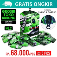 SEMPATI GROSIR Krodong Kerodong Kotak No 2 Full Printing Motif Cucak Ijo Single Layer Isi 5 Pcs Baha
