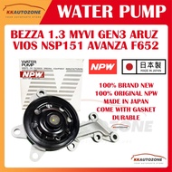 NPW / GMB Water Pump Bezza 1.3 Myvi GEN3 Aruz Vios NSP151 Avanza F652