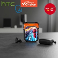 HTC NE20 AI Bluetooth 6.0 Earphones with Live Translation Smart LED Screen HiFi Sound Noise Cancelli