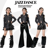 Trendy Cool Catwalk Show Girl jazz Dance Costume Wasteland Dune Style Children Catwalk Performance C