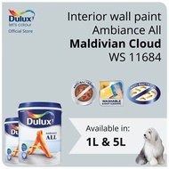 Dulux Interior Wall Paint - Maldivian Cloud (WS 11684)  (Ambiance All) - 1L / 5L