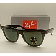 Ray·Ban RB2140 Original Wayfarer 901 Black Frame/green lenses G15 54 Unisex Millimeter