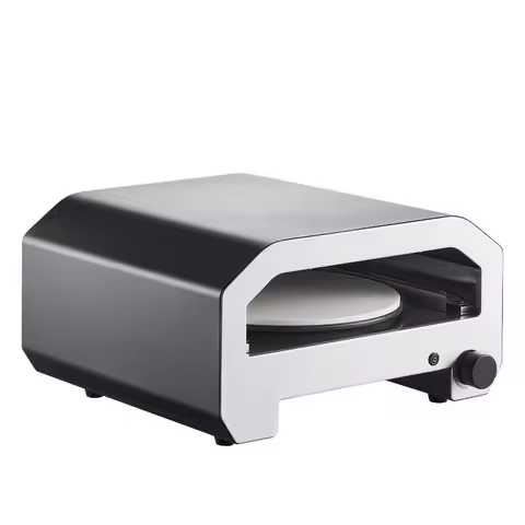 Outdoor Pizza Oven, 16 in Propane Gas Pizza Maker, Portable Pizza-Cooker with Electric Rotation, Thi