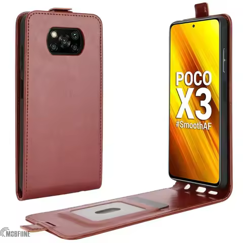 For Xiaomi Poco X3 NFC X3PRO Luxury Leather Case Flip Vertical Cases Retro Book Full Cover For Xiaom