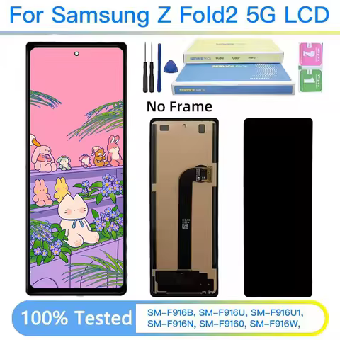 TFT Z Fold2 Display Screen For Samsung Z Fold 2 F916 F916B F916U F9160 LCD Display Touch Screen Digi