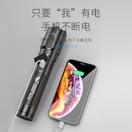 Smile Shark E823 Waterproof Aluminum Alloy Flashlight Telescopic Focusing Highlight Can Be Used As C