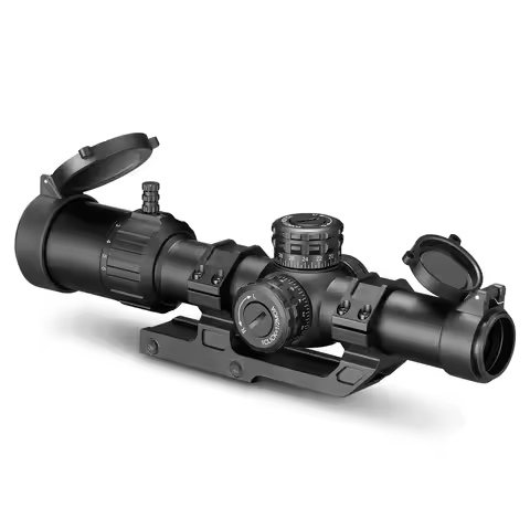 CVLIFE EagleTalon 1-6x24 LPVO Rifle Scope with 30mm Cantilever Mount-Illuminated BDC Reticle for .22