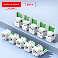 SAMZHE | RJ11 Golden Connector for Telephone Voicing