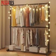 Rak baju Bertingkat Single double pole clothes rack double rack hanger cloth Rak Ampaian Penyidai Ba