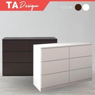 Furniture Direct AISHA 6 drawer chest-Wenge/ Almari Laci/ Storage wardrobe/ Almari Simpanan