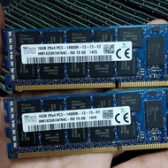 Memory RAM SERVER HP 16GB DDR3 2Rx4 PC3-14900R ECC Reg Server HPE 712383-081 PC SERVER ONLY
