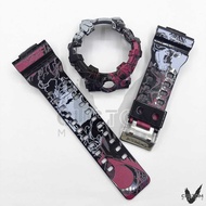 (Vcustom) GA700 CUSTOM PRINTING ' ONE PIECE ' BAND AND BEZEL WATCH STRAPS