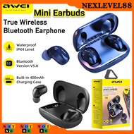 Awei Mini Earbuds Extra Bass TWS Wireless Sports Earphone Bluetooth 5.0 Earbud Headset Gaming Earphones Headphone T20