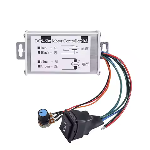 DC Motor Speed Controller,Brush Motor Driver Controls Module DC 9V-60V 12V 24V 36V 48V 60V Motor Pul