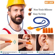MYDIYHOMEDEPOT - 3 Pairs Ear Plug Soft Silicone Noise Reduction Ear Plug Protection Ear Plug