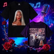 2025 Summer Beyonce Cowboy Carter Tour T Shirt Men Women Clothing Oversized 100% Pure Cotton Printed