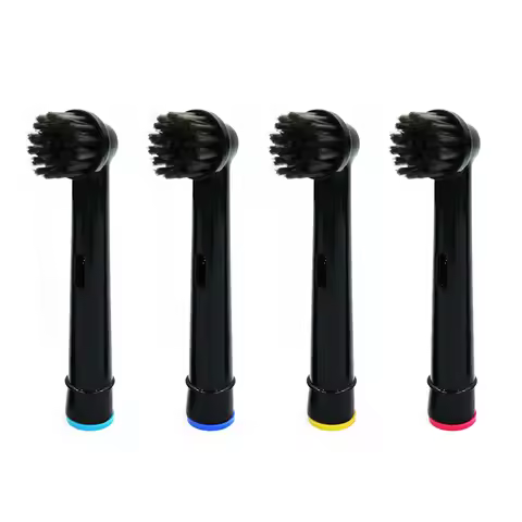 4pc Bamboo Charcoal Brush Heads For Oral B Electric Toothbrush Advance Power/Pro Health/Triumph/3D E