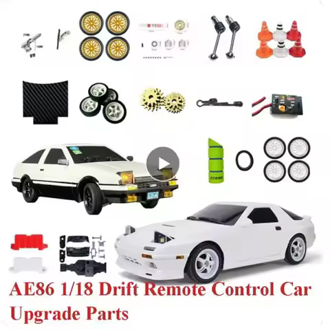 LD FC AE86 RC Car Parts Modification Assembly Upgrade Pull Rod Differential Wiper KIT Drift Tire Met