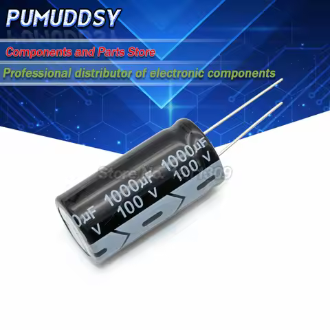5PCS Higt quality 100V1000UF 18*35mm 1000UF 100V 18*35 Electrolytic capacitor