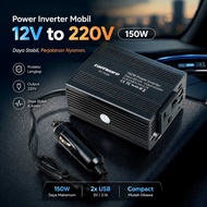 Taffware Power Inverter Mobil dengan 2 USB Port 150W 220V - PI-150W