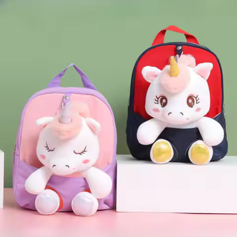 Toddler Backpack Stuffed Unicorn Toys Kids Backpacks for Girls Lightweight Preschool Backpack for Ki
