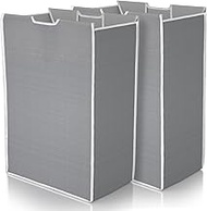 ROMOON 2 Pack Laundry Sorter Replacement Bags, Laundry Hamper Cart Removable Replacement Bags, No Ho